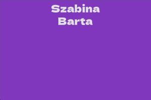  Fascinating Tidbits about the Enigmatic Szabina Barta 