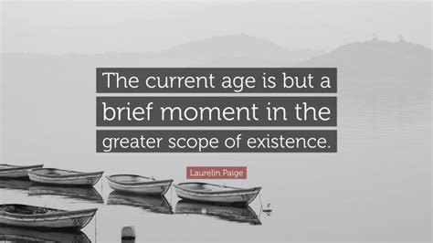 Age of the current moment