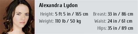 Alexandra Lydon Height