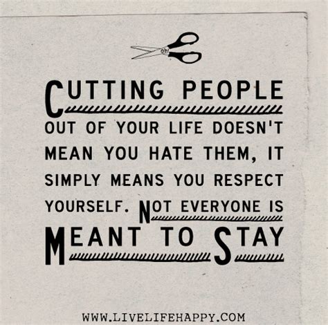 Analyzing the Relationship with the Person Being Cut