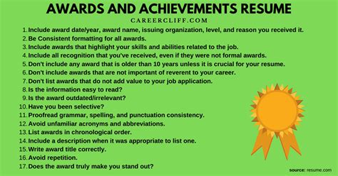 Awards and Achievements in Career