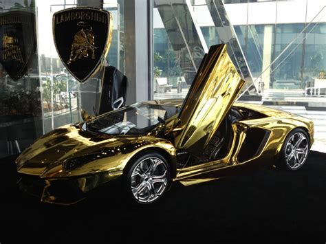 Beyond Velocity: The Extravagant Interior of a Sunny Golden Lamborghini