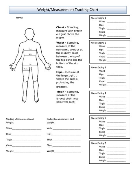 Breakdown of her physical measurements