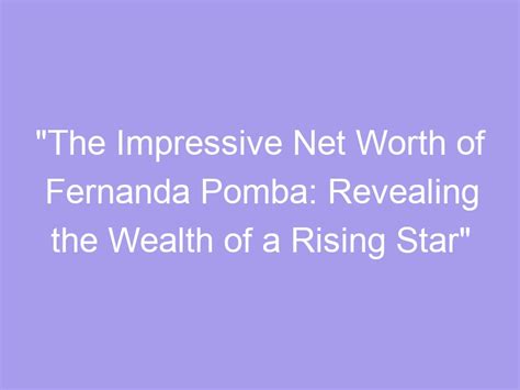 Calculating Denise R Fernanda's Wealth