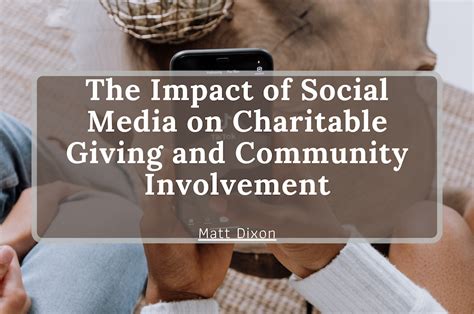 Charitable Endeavors and Community Involvement