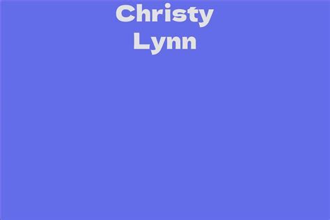 Christy Lynn's Physical Appearance