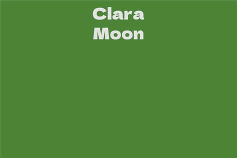 Clara Moon: Years on Earth