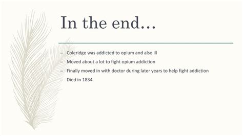 Coleridge's Battle with Addiction