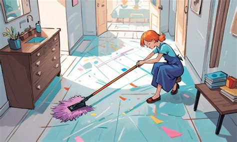 Common Scenarios in Dreams Involving Floor Cleaning