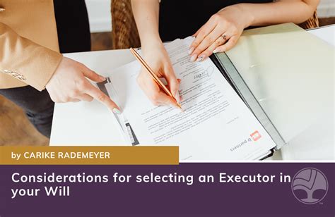 Considerations for Selecting an Executor