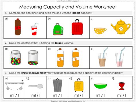 Considering the Size and Capacity