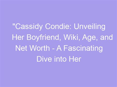 Dive into Cassidy Ryan's Physical Appearance