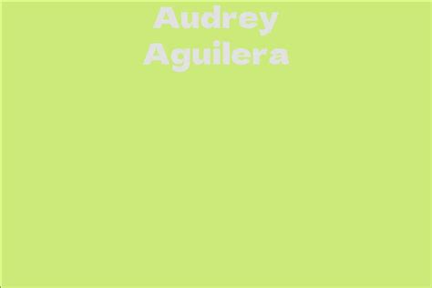 Early Background and Academic Path of Audrey Aguilera