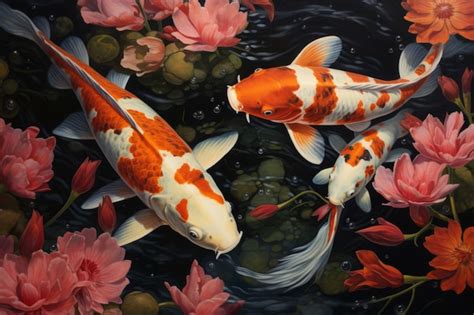 Embrace the Tranquility with the Delicate Koi