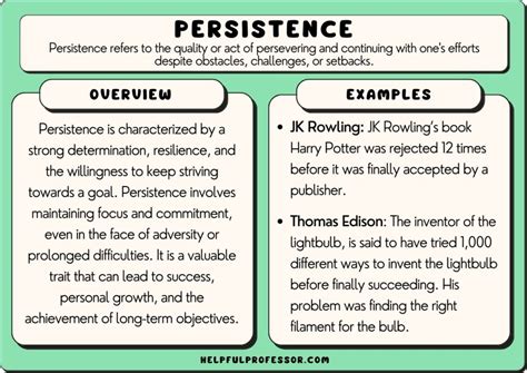 Embracing the Role of Persistence