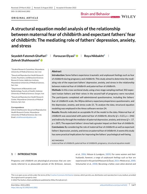 Exploring the Potential Fears and Anxieties Surrounding Visionary Expectant Maternal Water Rupturing