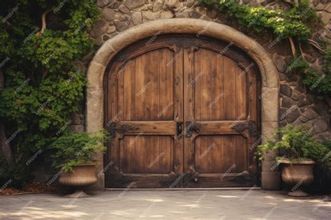 Exploring the Symbolism of a Rustic Entrance  Unveiling the Intriguing Imagery of a Wooden Entryway