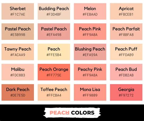 Exploring the Various Hues of Peach