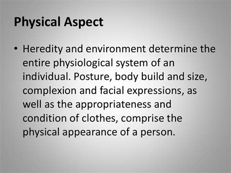 Exploring the physical aspect of her