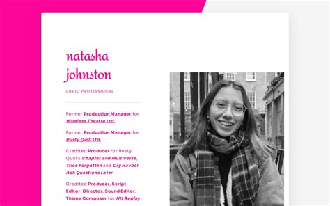 Future Plans and Projects of Natasha Johnston