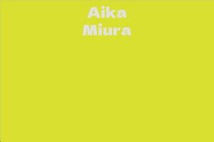 Future Prospects for Aika Miura's Career