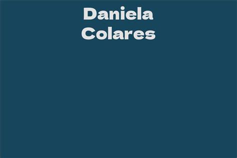 Future Prospects for Daniela Colares