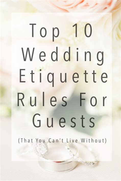 Guidelines to Follow: Etiquette for Attending a Wedding