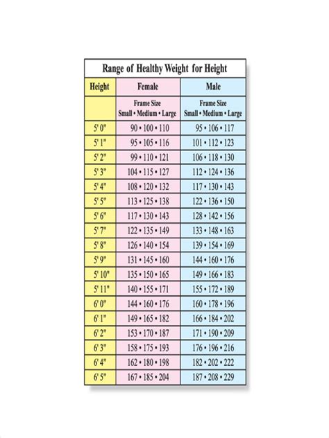 Height and Weight Measurements