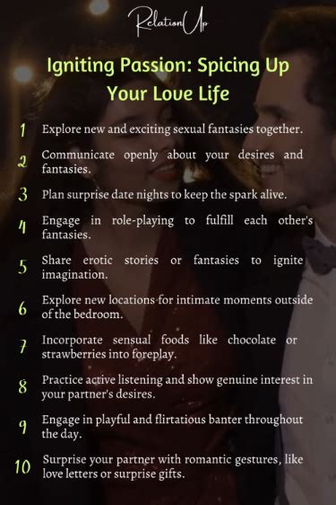 Igniting the Flames of Passion: Spicing Up Your Love Life