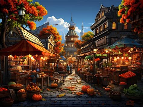 Immerse Yourself in the Lively Atmosphere of a Bustling Marketplace