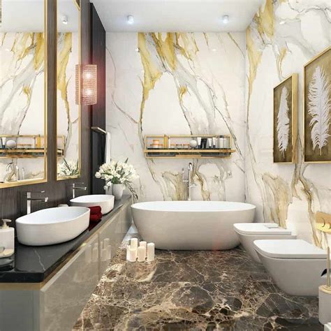 Indulge Yourself in Opulence with Marble Flooring for Your Luxurious Bathroom