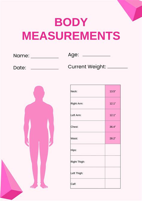 Information on Height and Body Measurements