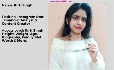 Information on Kirti Singh's years and stature