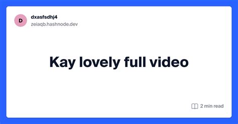 Kay Lovely's Future Projects