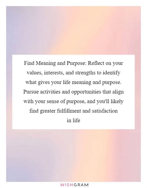 Living a Life of Meaning and Satisfaction: Aligning Your Actions with Your Unique Purpose