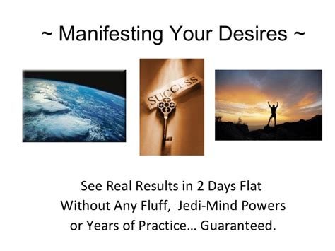 Manifesting Desires: Transforming a Vision into Practical Steps for Achievement