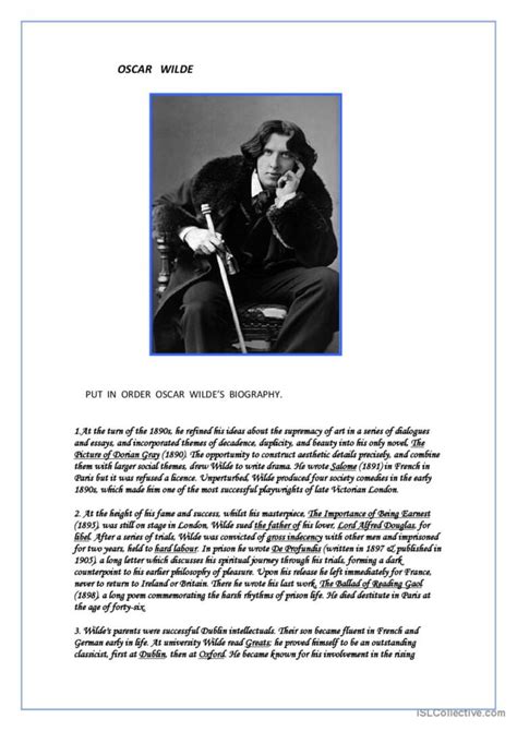 Oscar Wilde: A Brief Biography