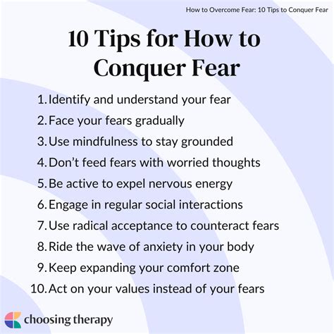 Overcoming Fear, Step by Step