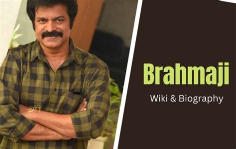 Personal Life of Brahmaji