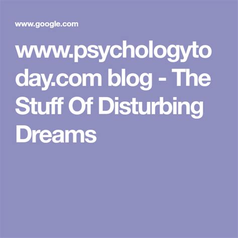 Psychological Analysis: What Your Disturbing Dream Reveals about You