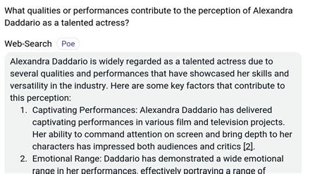 Public Perception of the Talented Actress