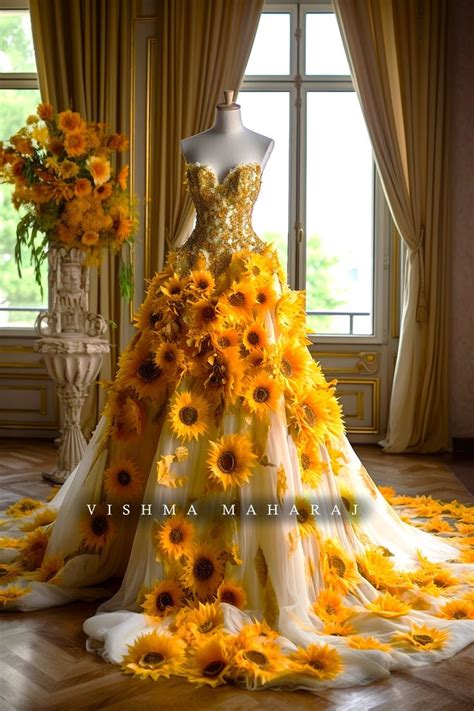 Radiate in a Lively Sunflower-colored Gown