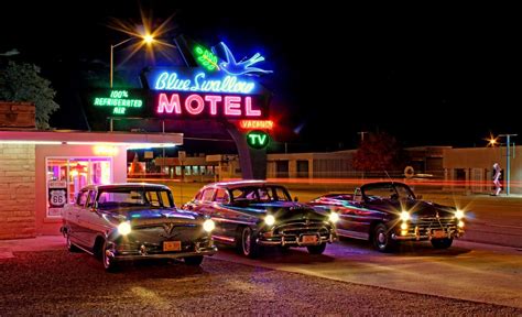 Reviving the Past: Admiring Vintage Cars and Retro Motels