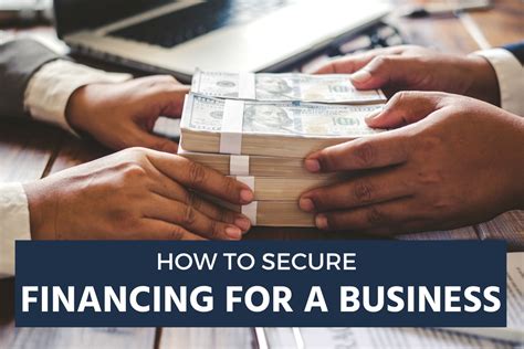 Secure Financing: Funding your dream venture