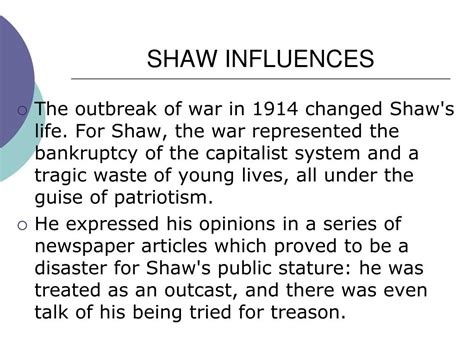 Shaw's Influence in the Industry