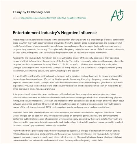 Significance and Influence in the Entertainment Industry