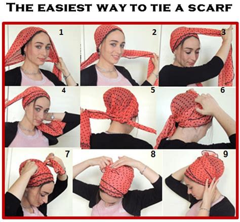 Step-by-Step: Mastering the Art of Tying a Sleek Ebony Head Scarf