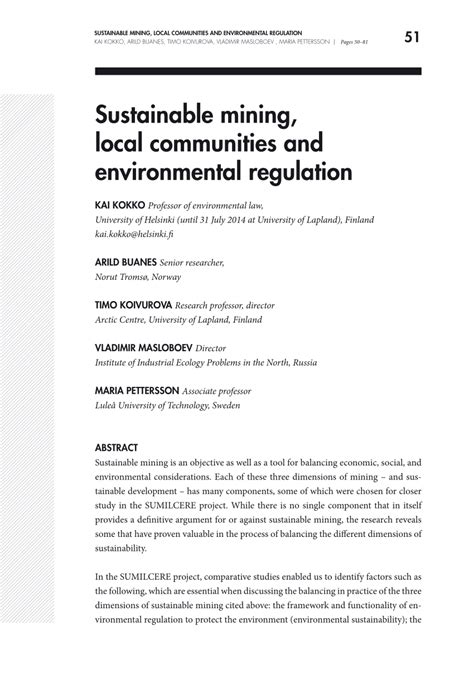 Sustainable Mining of Rosy Gems: Valuing the Environment and Local Communities