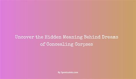 Symbolic Significance of Concealing an Item in Dreams