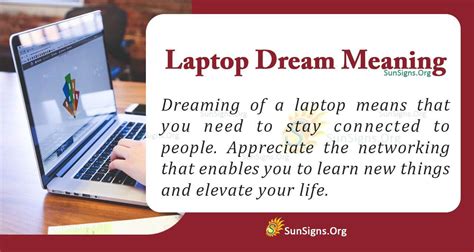 Symbolism of the Laptop in Dreams